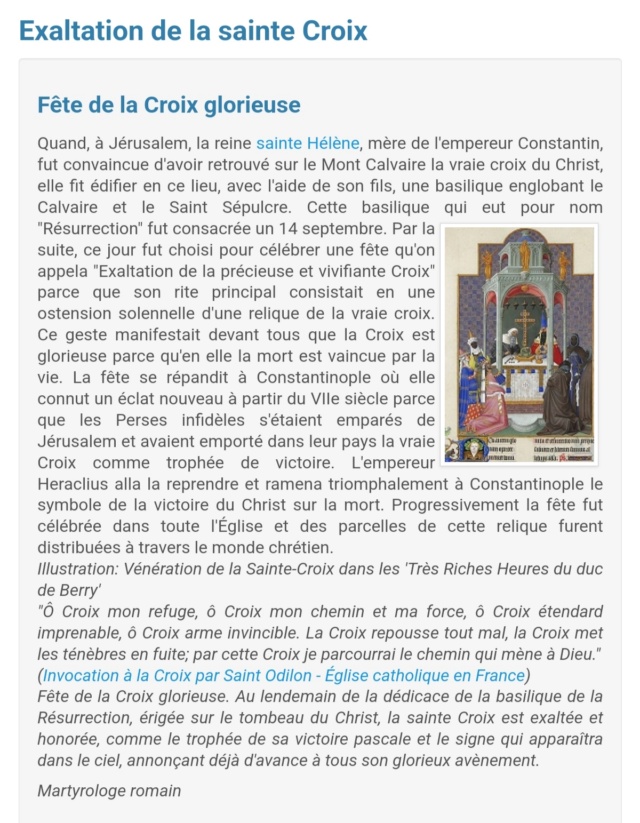 14 Septembre - Fête de la Croix Glorieuse Screen11