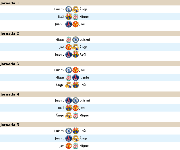 JORNADA 1 - 5 ACABA EL 28/01/2019 Jornad14