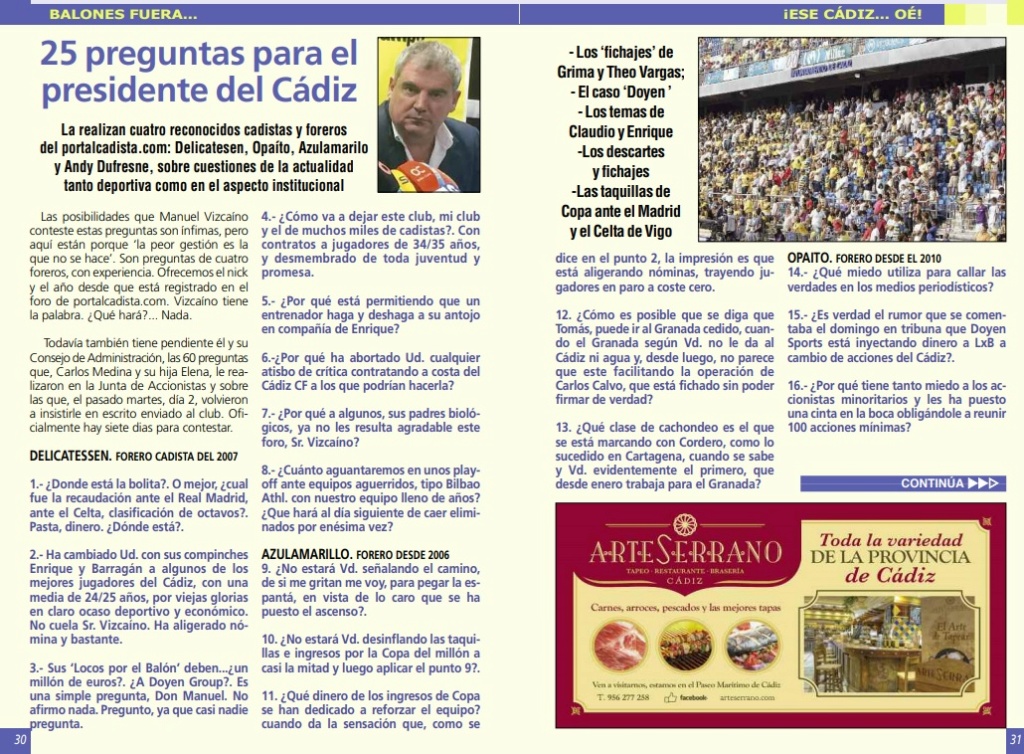 Tirando de hemeroteca de la revista de Medina Pregun10