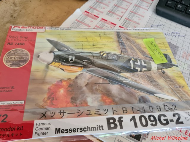 MESSERSCHMITT BF 109 G.2  JG 77. Wolf Dietrich HUY  Egypte 1942 . az model 1/72 000_co11