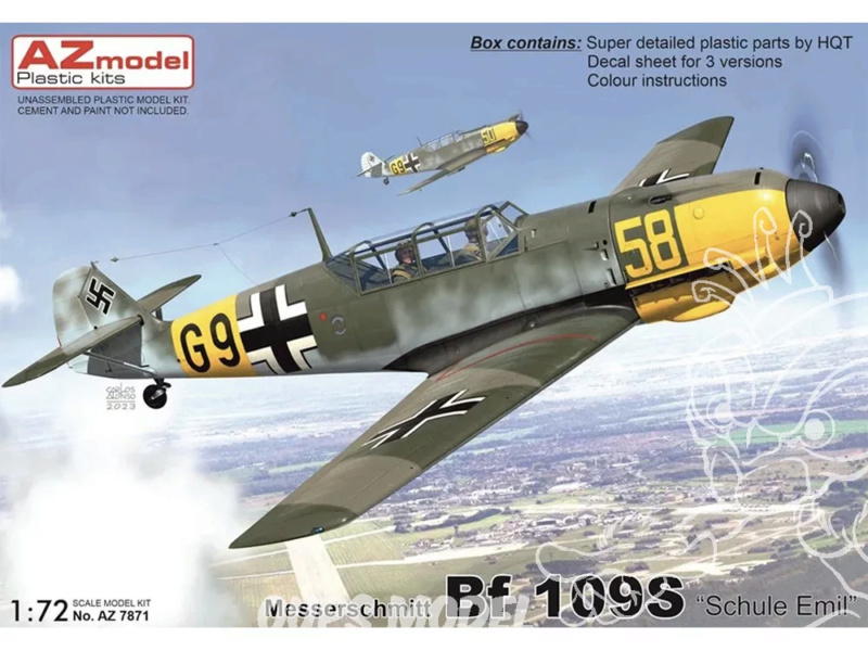 1/72 MESSERSCHMITT BF 109 S. kit az model 01_web10