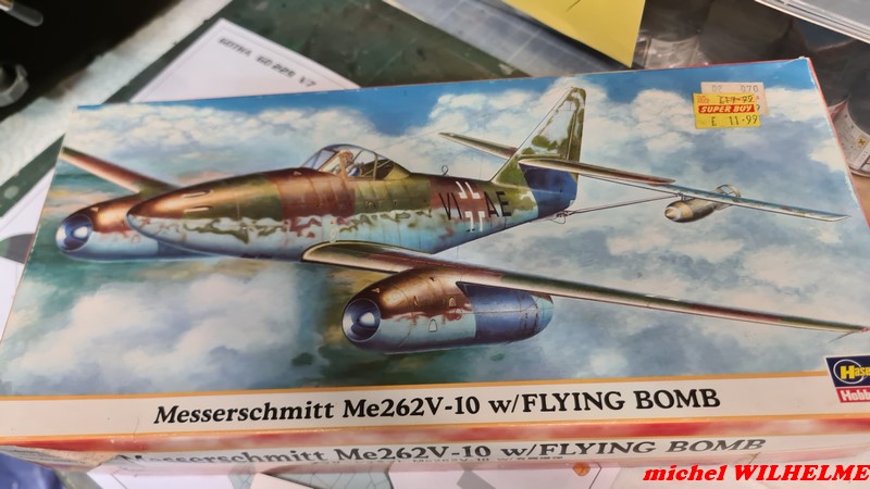 1/72 MESSERSCHMITT 262 V.10 w/ flying bomb  kit Haségawa   20230930