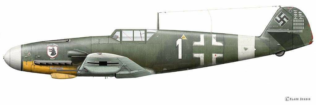 MESSERSCHMITT BF 109 G-2 Wolf dietrich HUY JG77 Egypte  oct 1942 67ad4310