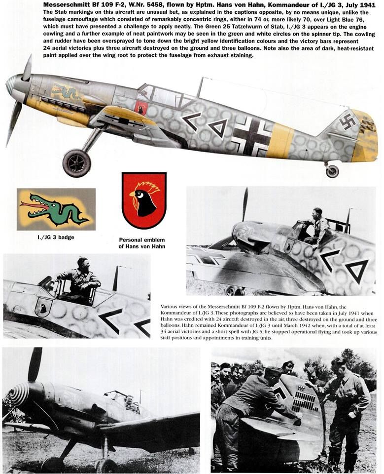 [AZ Model] MESSERSCHMITT Bf 109F-2  JG3 Hans von HAHN 1/72 B83aac10