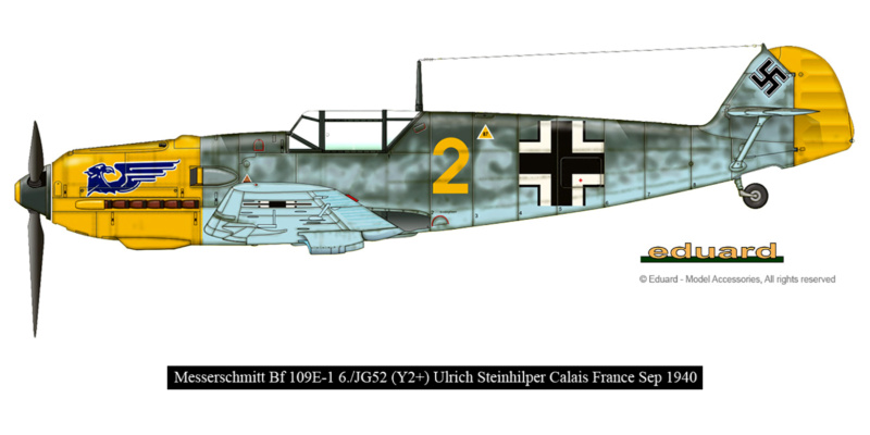 1/72.MESSERSCHMITT BF109 E.1 JG52 Ulrich Steinhilper.  Septembre 1940 Calais. Messer13