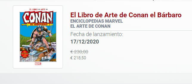 El libro de arte de Conan El Bárbaro: ed. limitada + figura 910
