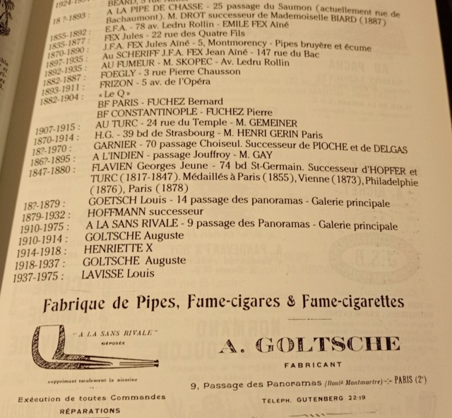 Informations sur la marque L. Goetsch pipier parisien  Goetsc10