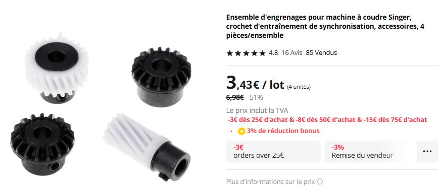 Je m'attaque aux pignons d'une Singer 437... d'une Singer 533, d'une Singer 257 simanco33 - Page 2 6_111