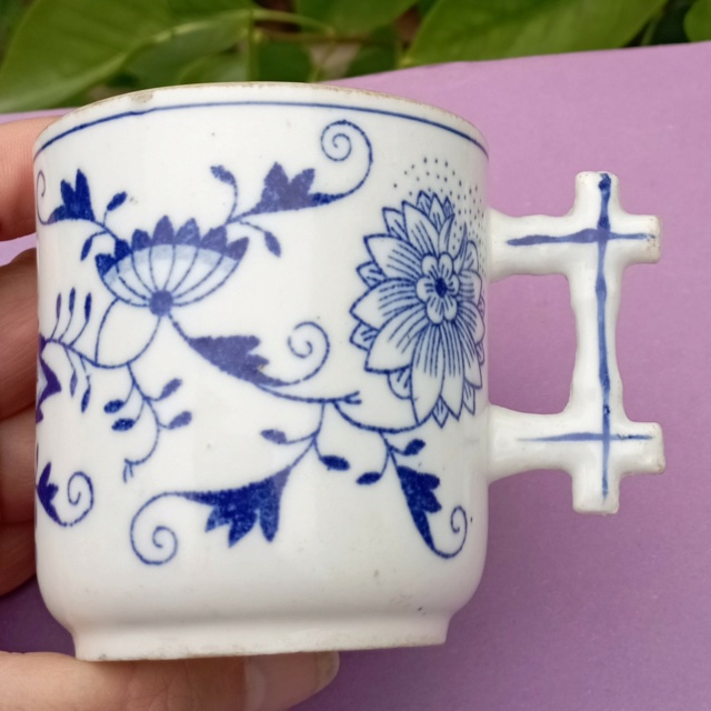 tasse porcelaine décor   Blue Danub Img_2030