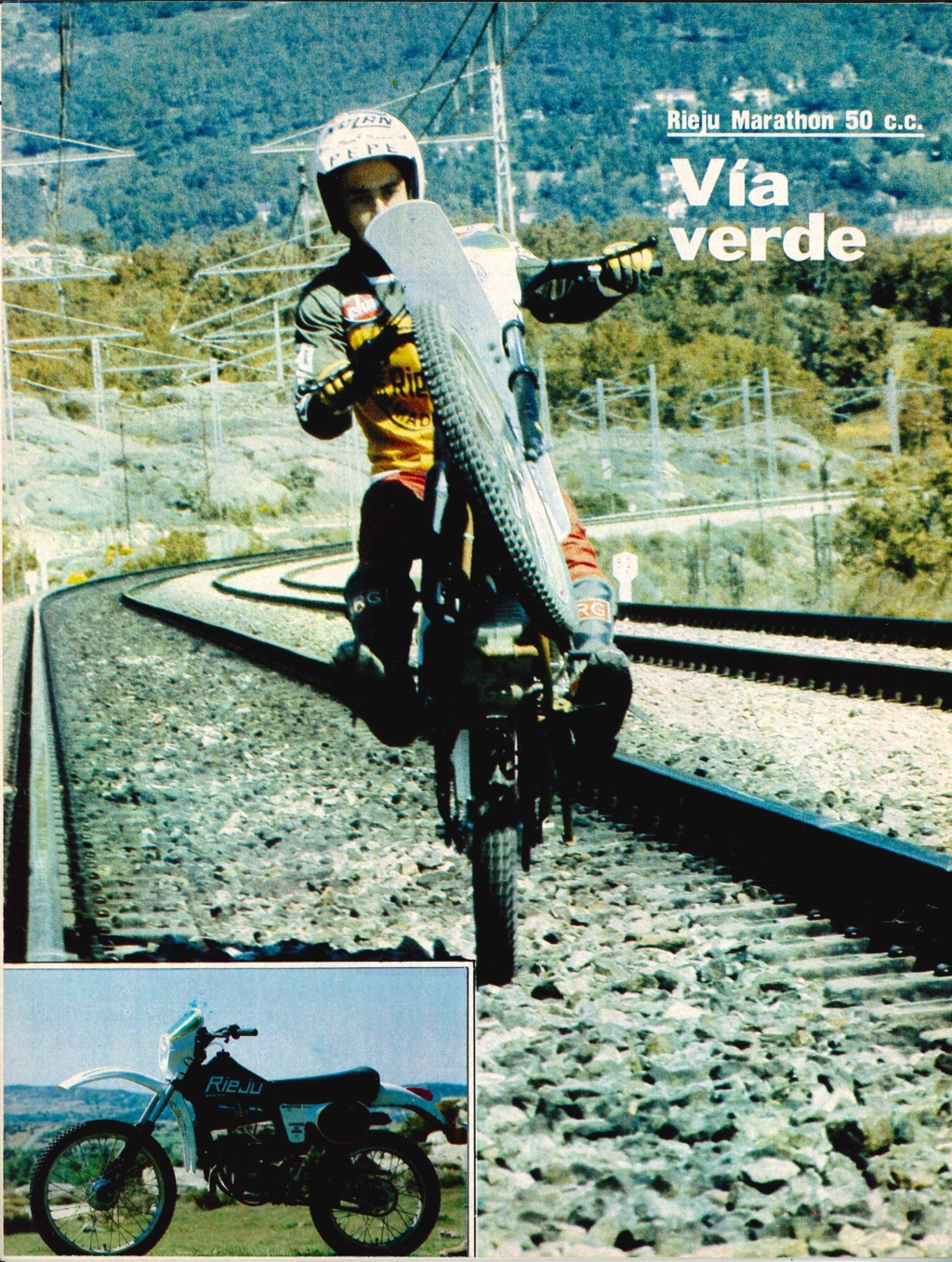 Prueba Rieju Marathon 50 revista Motociclismo 1982 Report11