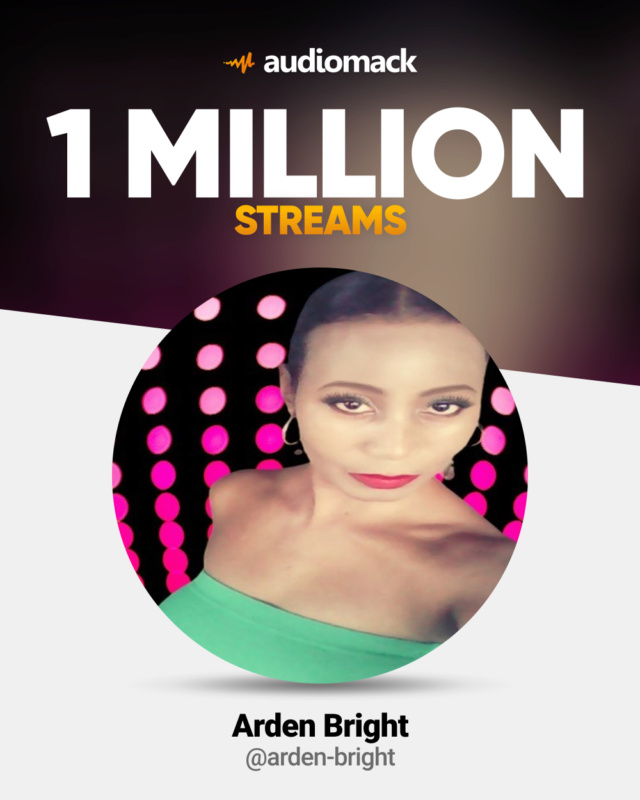 Arden Bright has reached her one million stream mark Arden_24