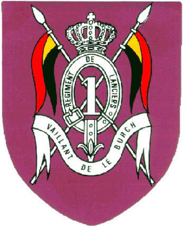 Couteau de chasse Solingen régiment de Lancier Belge Blason11