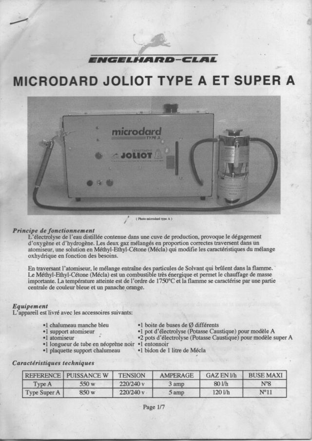 Chalumeau Microdard Microd10