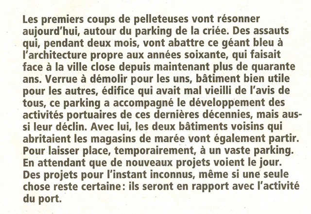 LES DERNIÈRES HEURES DU PARKING DE LA CRIÉE DE CONCARNEAU Numeri17