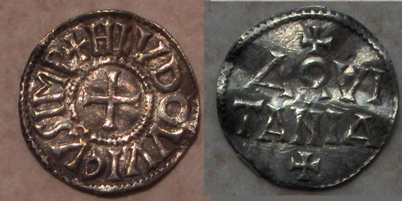 Denario de Luis I (Aquitania, S. IX d.c) Denier11