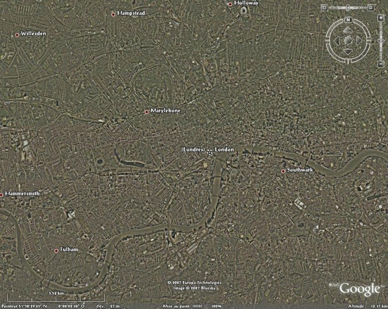 [Résolu] Bug graphique dans Google Earth au dessus de Londres : y a t-il une solution ? Londre11