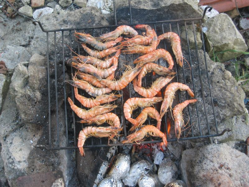 Premiére grillade de l'année:des gambas! Img_6718