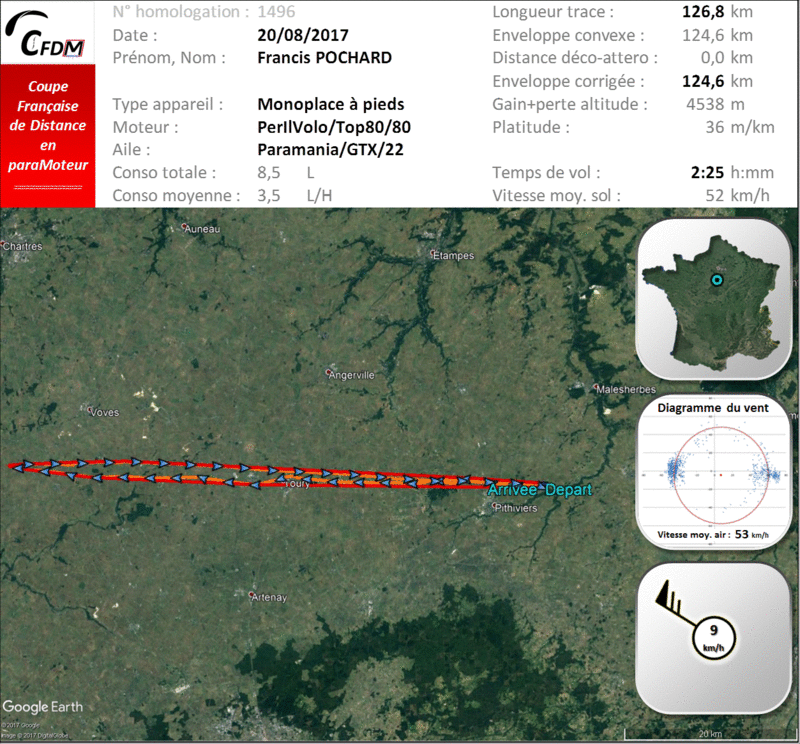 1496 - 20/08/17 - Francis POCHARD - 124,6 km - homologué 22_fi409