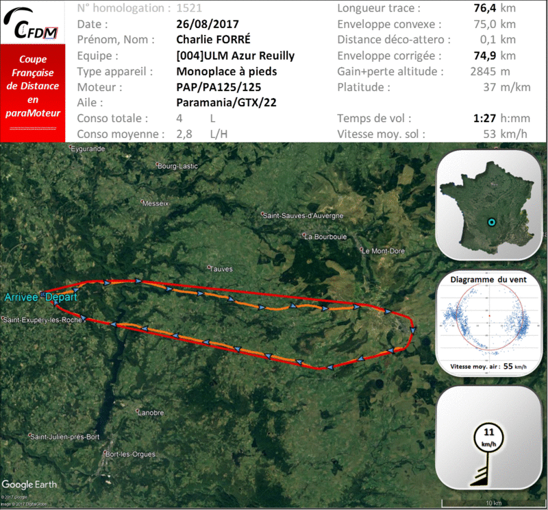 1521 - 26/08/17 - Charlie FORRÉ - 74,9 km - homologué 22_fi436