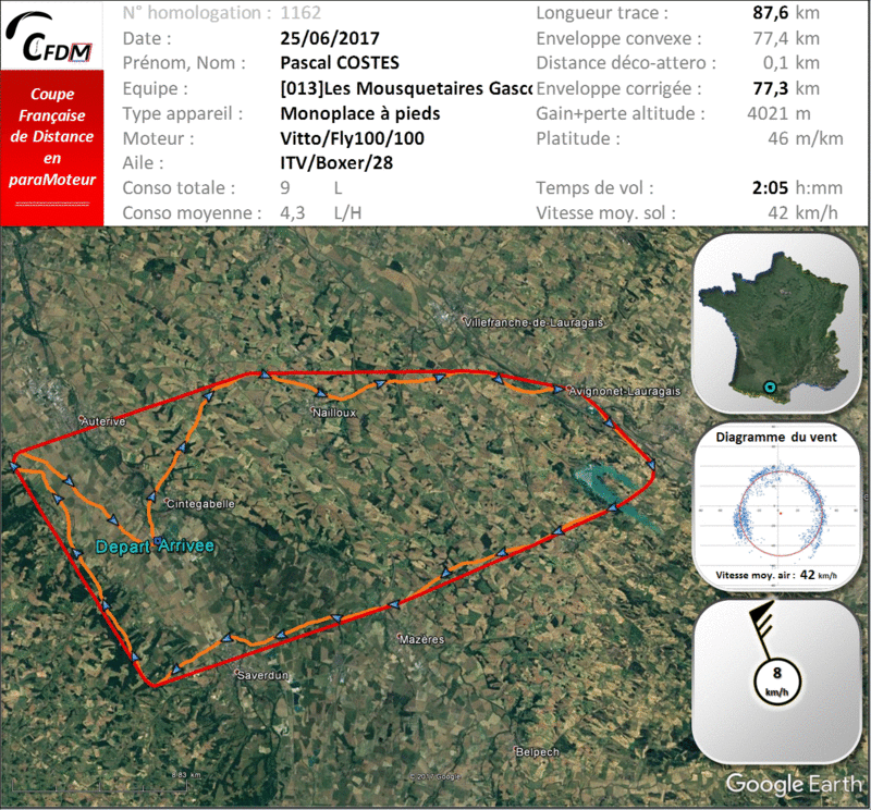 1162 - 25/06/17 - Pascal COSTES - 77,3 km - homologué 22_fin51