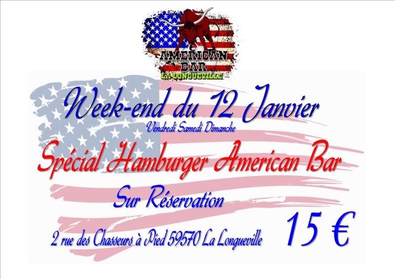 RENDEZ-VOUS "SPECIAL HAMBURGER" AMERICAN BAR LA LONGUEVILLE  Week_e10