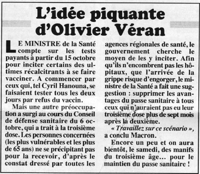 Le Pass sanitaire, z'en pensez quoi ? - Page 21 16341410