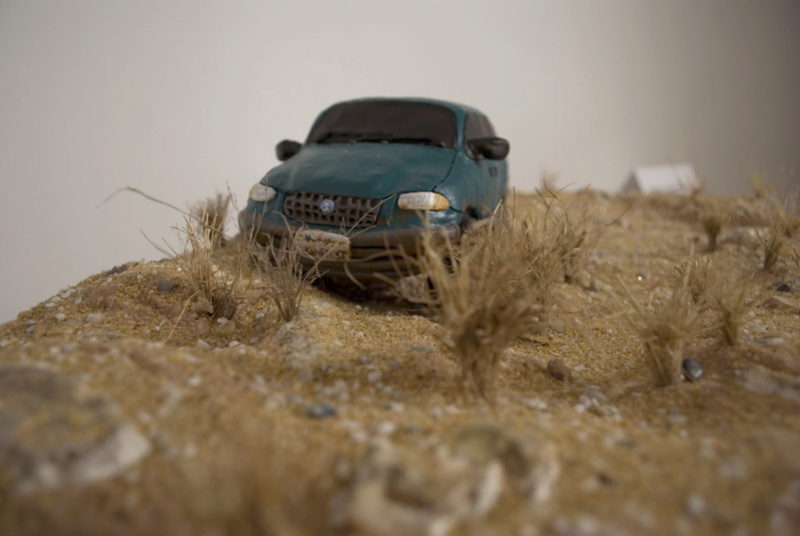 Plymouth Voyager S3 en diarama : dans le désert Frontv10
