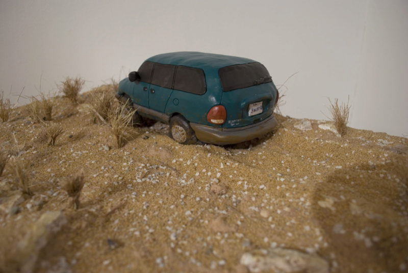 Plymouth Voyager S3 en diarama : dans le désert Vanclo10