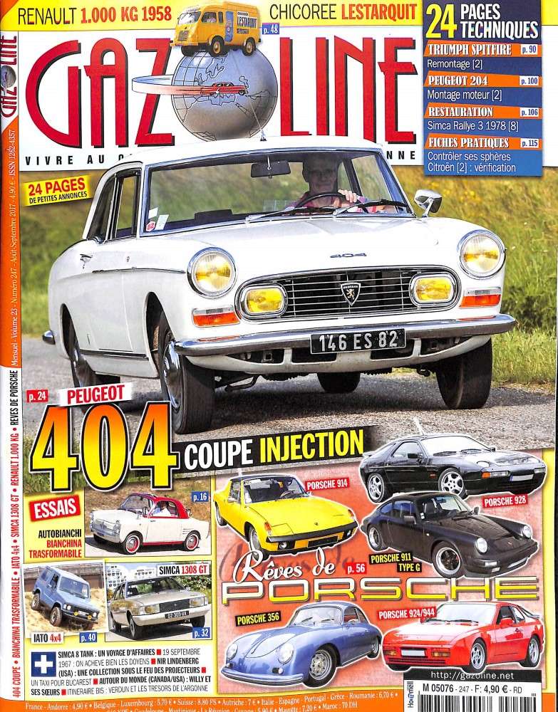 Une 914 en couverture de Gazoline d'août 2017 M5076_10