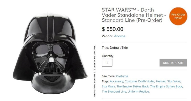 Anovos STAR WARS - Darth Vader Helmet - Standard Line Darth-26