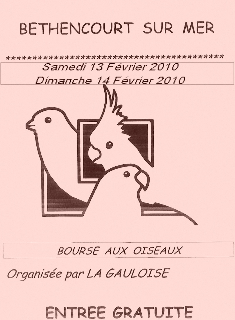 bourse de Béthencourt sur mer (80) 13-14/02/2010 Affich10