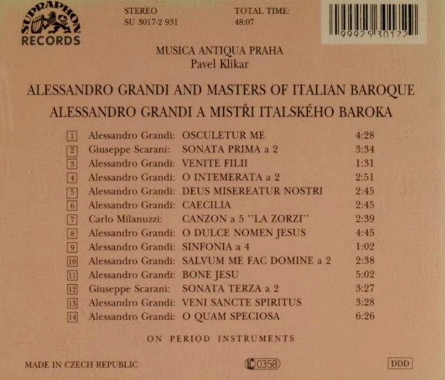 Alessandro GRANDI ( vers 1586 - 1630) Back11