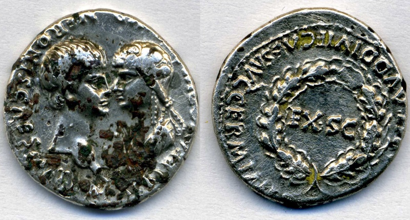 Denier de Néron et Agrippina Neroag10