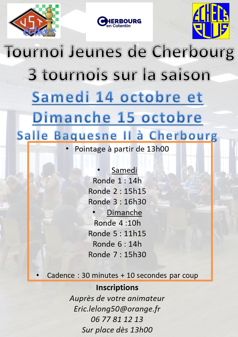 Tournoi jeunes Cherbourg-En-Cotentin Affich13