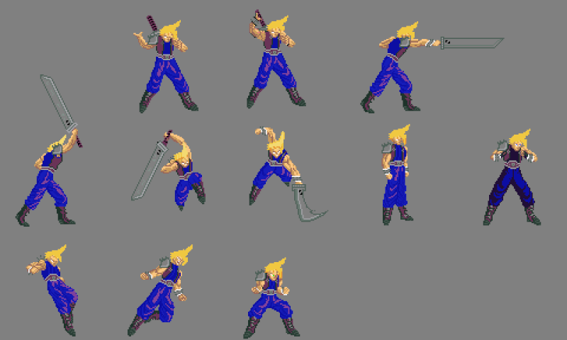 Animations de cloud [FF VII] Clad110