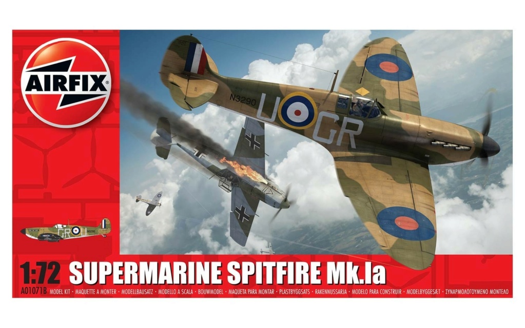 [AIRFIX] SUPERMARINE SPITFIRE Mk Ia  N°92 Squadron DUNKERQUE FRANCE 1940 Réf A010718 A0107110