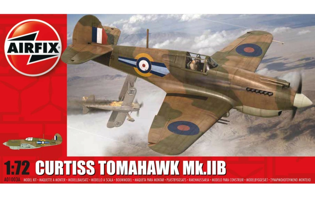 [AIRFIX] CURTISS TOMAHAWK Mk IIB N°73 Squadron EL GAMIL EGYPTE 1941 Réf A01003A Airfix13