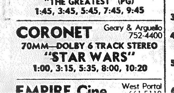 Star Wars and the Coronet in 1977: An oral history 03tick10