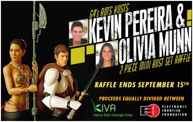 Gentle Giant Set of Slave Olivia & Kevin Kenobi Mini Busts  Leiasl14