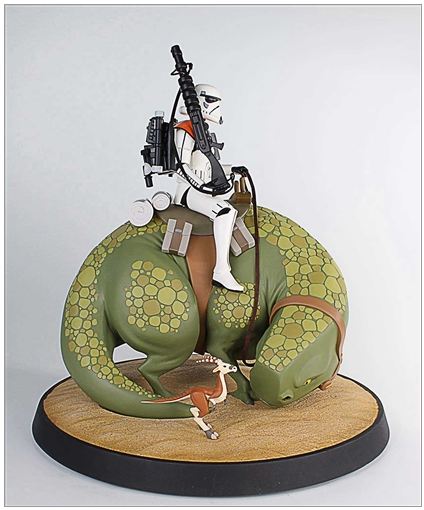 Gentle Giant - Animated Maquette - Sandtrooper On Dewback Sand0410