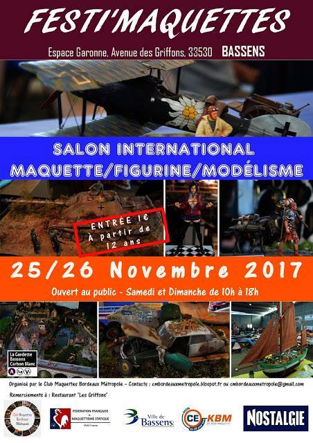 (11) - Novembre 2017 : 25 et 26 : Salon international de BASSENS 33530. 21765110