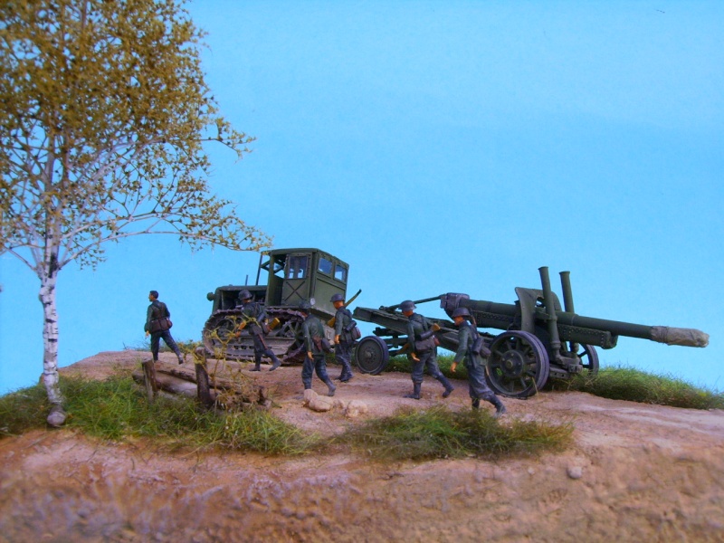 Stalinez traktor et obusier de 152 front de l'est Pict5516