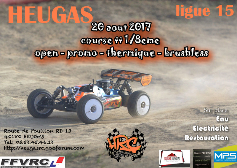Course TT 1/8éme OPEN PROMO le 20 Aout 2017 à HEUGAS Affich10