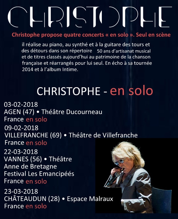 CHRISTOPHE en tournée “Les Vestiges du Chaos Tour” en solo David_10