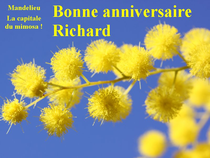 Bon Anniversaire Richard