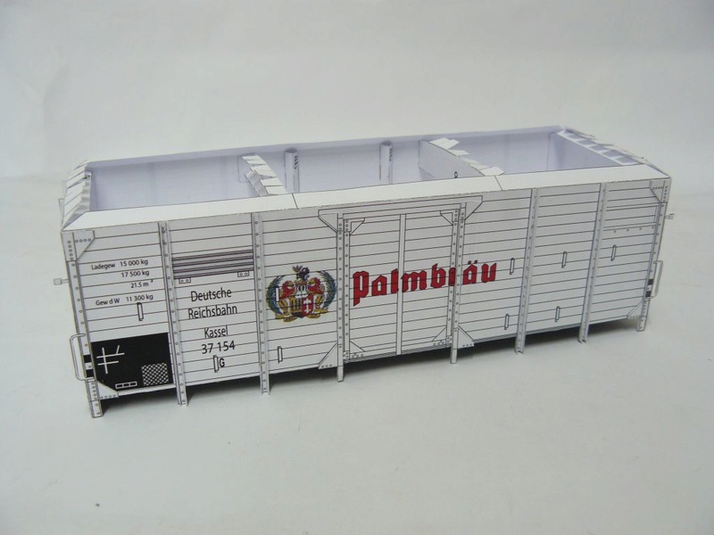 Fertig - Güterwagen Verbandsbauart Palmbräu HS-Design 1:45 gebaut von Rudolf Kassel20