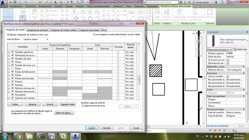 Visualización de columnas en planta Captur16