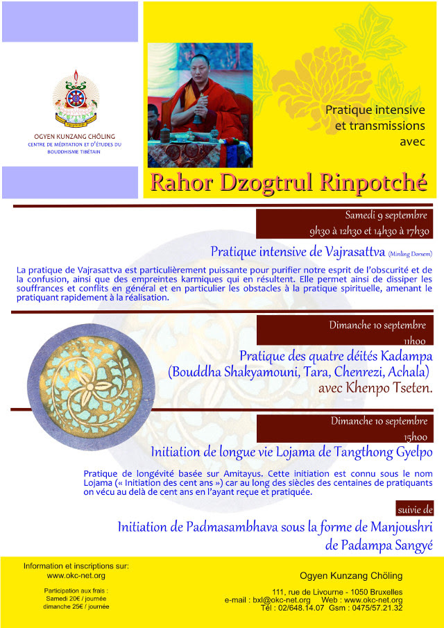 rinpoché - Rahor Dzogtrul Rinpoché à Bruxelles septembre 2017 Dzogtr10