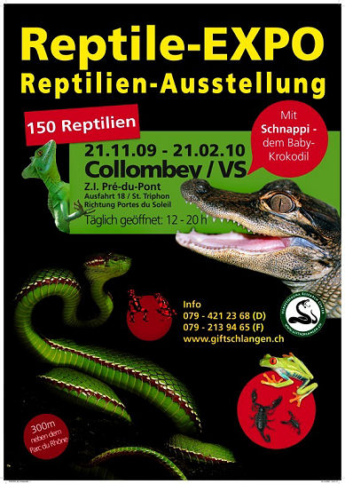 Expo de 150 reptiles à Collombey (VS) Poster10