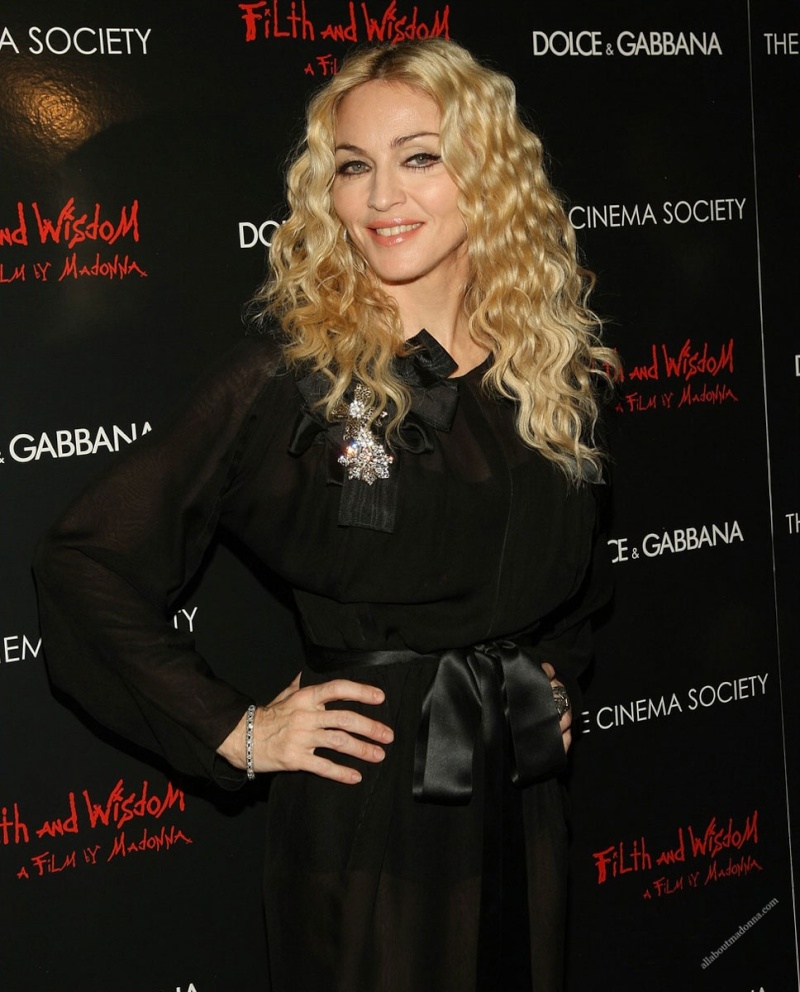 Madonna at the New York Premiere of Filth & Wisdom 000810